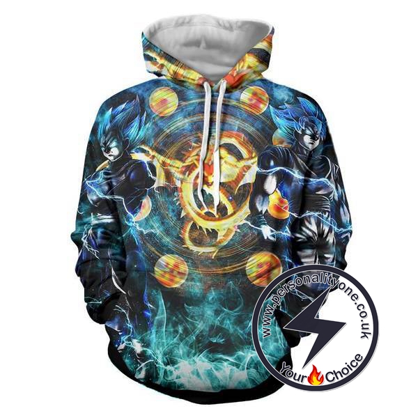 Dragon Ball Z - Super Shenron Goku & Vegeta 3D - Hoodies